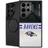 NFL Baltimore Ravens White Striped Galaxy S25 Ultra Kickstand Case